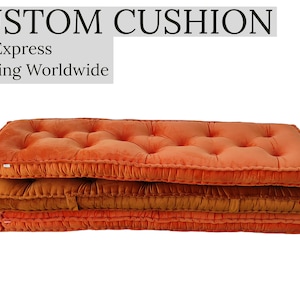 Customized Tufted Cushion, Elegant Sofa Cushion, Window Seat Cushion, French Cushion,Decorative Pillow, Bench Seating Pillow