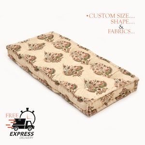 Window Seat Cushion, Custom Tufted Cushion, Velvet Floor Pad, Indoor Seating Pad, Banquette Pillow, Reading Nook Cushion, Mudroom Cushion