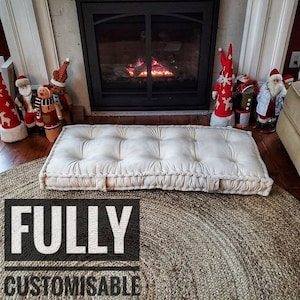 Bay Window Cushion | Custom French Style Window Seat Cushion | Indoor Bench Cushion Custom size cushion  window seat cushion bench cushion,