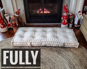 Bay Window Cushion | Custom French Style Window Seat Cushion | Indoor Bench Cushion Custom size cushion  window seat cushion bench cushion,