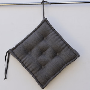 Bestseller Square Seat Cushion &quot;Сolors&quot; Chair Pads with Ties Wedding white pads  Indoor/For kids/Bistro,Velvet seat cushion with ties