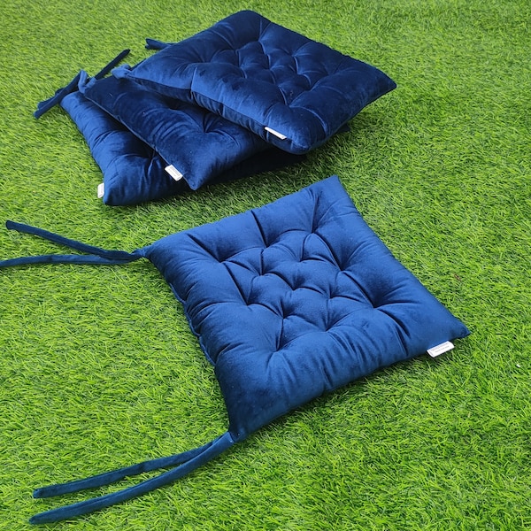 Black Velvet Seat Pad Etsy