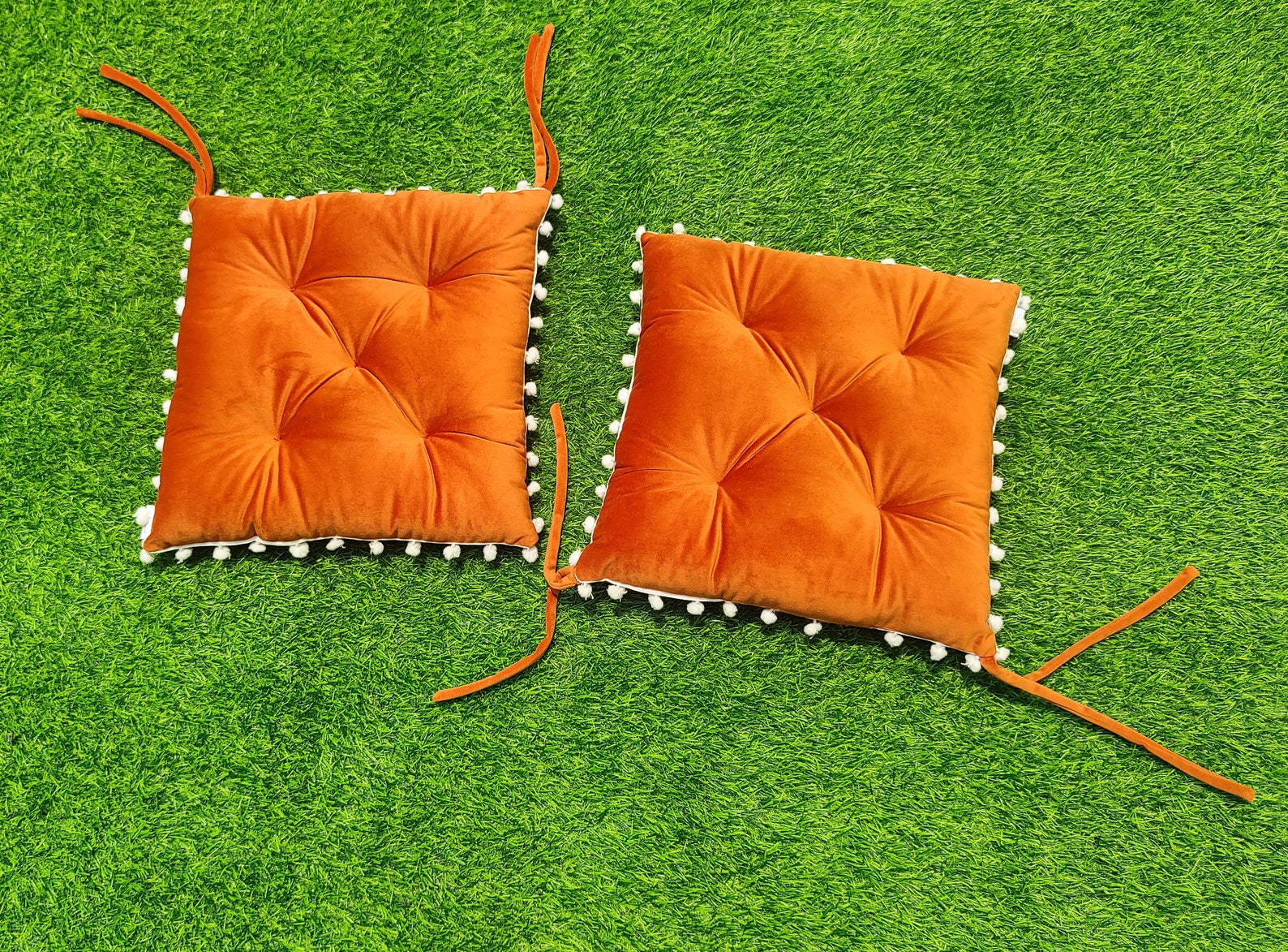 Decorative Cushions Chair Cushions Cushion Pompom Cushions Etsy