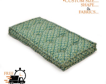 Custom Indoor Window Seat Cushion 3-4" thick , Bench Cushion from Hearth and Home Store