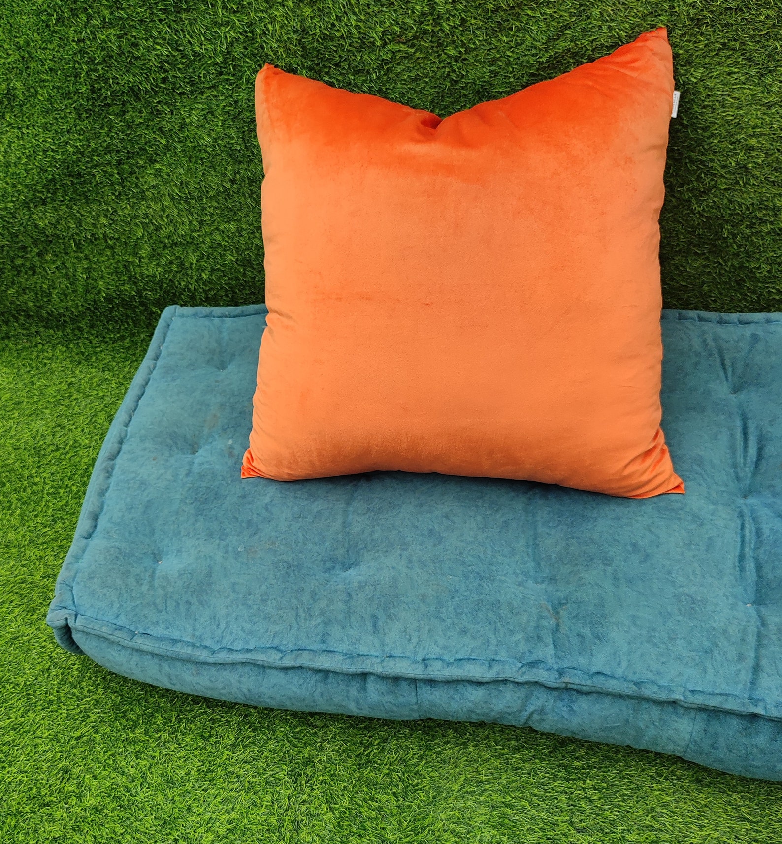 Handmade Cord Velvet Orange Cushion Cover I Orange Pillow Etsy Ireland