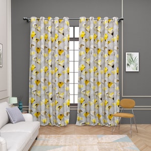 Luxury linen Curtain , custom colors , Rod pocket Curtain Panel , linen curtain , Curtains for Living Room and Bedroom , curtains extra long