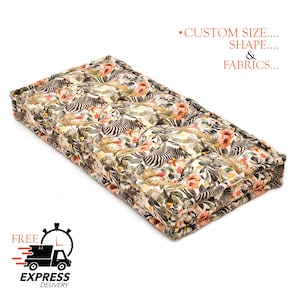 Neutral Futon floor Pillow, Custom bench cushion, Linen floor pilow, Bench seat pillow, French cushion, Day Window cushion