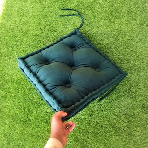 Custom chair pad, cushion for patio chair, french floor cushion, cushion for rocking chair,floor cushion,chair pad with ties,chair pads