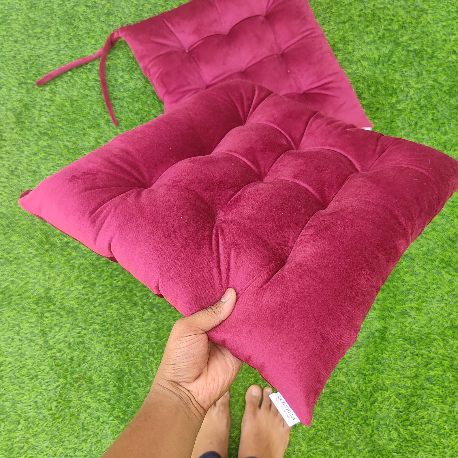 Chair Cushion With Ties Cushions Chairs Pads for Chairs Etsy