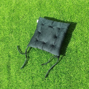 Velvet tufted chair cushions ,Seat Pad, ,Indoor/For kids/Bistro cushion,Dinning/Living-room chair cushions,chair pad,chair pad with tie