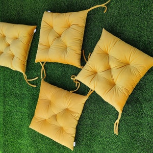 Mustard seat pads hotsell