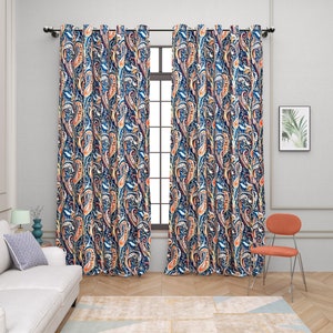 Rod pocket linen curtain, Sheer linen window curtains with rod pocket top, custom size ,custom colors,curtain panel,  linen printed curtains
