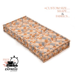 Elegant window seat cushion, custom bench cushion, floor sofa, large floor cushion, french style cushion, floor pillow, window seat cushion