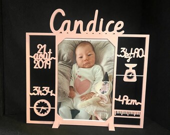 Cadre Photo Bebe Cadeau Naissance Original Etsy