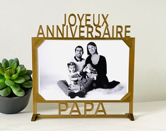 Custom Happy Birthday Standing Photo Frame