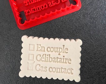 Cookie cutter in single couple contact case