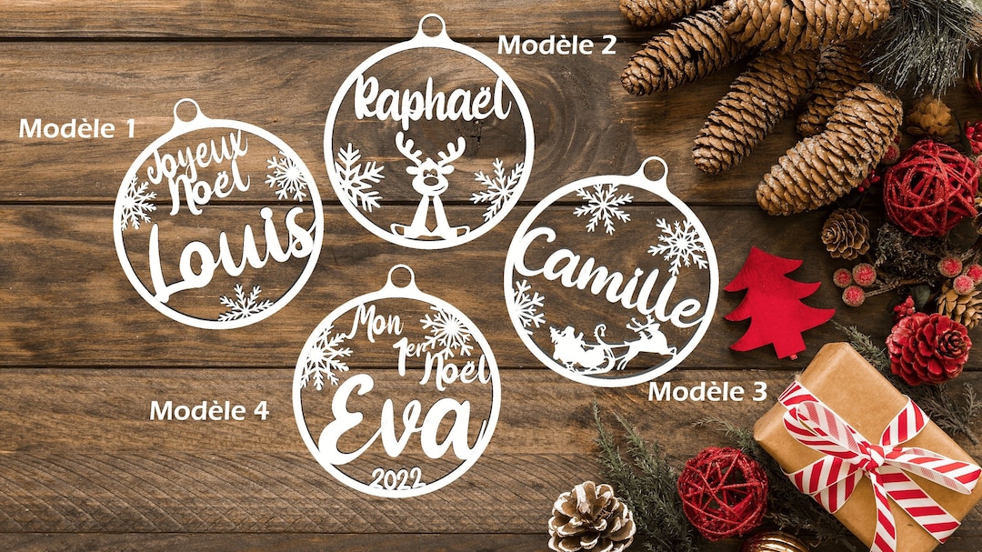 Boule De Noël Personnalisée Avec Prénom Pas Cher Boule de Noël personnalisée - Etsy France