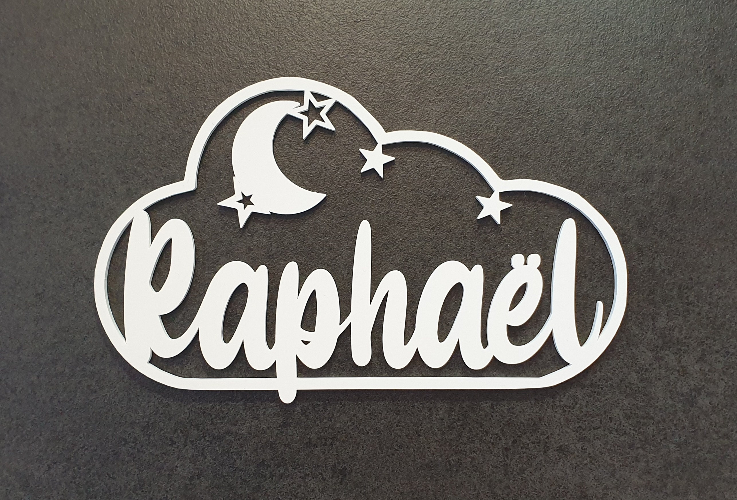 Décoration Porte/Murale avec Nuage Personnalisé