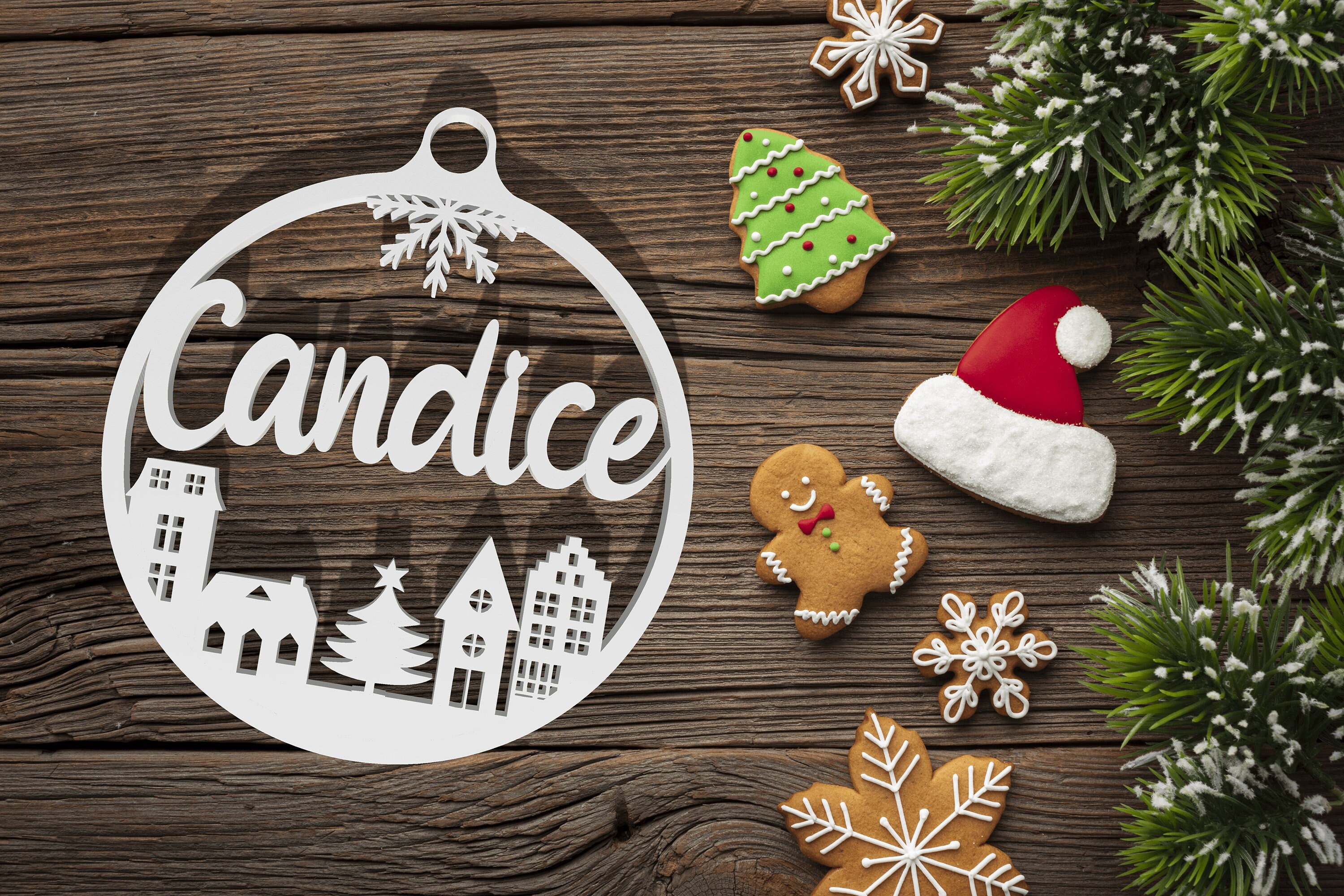 Boule de Noël Personnalisée/Idée Cadeau Noël