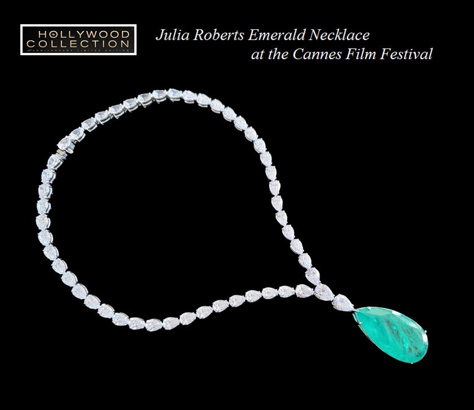 Emerald Green Necklace Julia Roberts Inspired Fusion Emerald Etsy