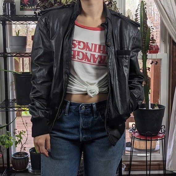 Midway Vintage (80's) Leather Motorcycle Jacket