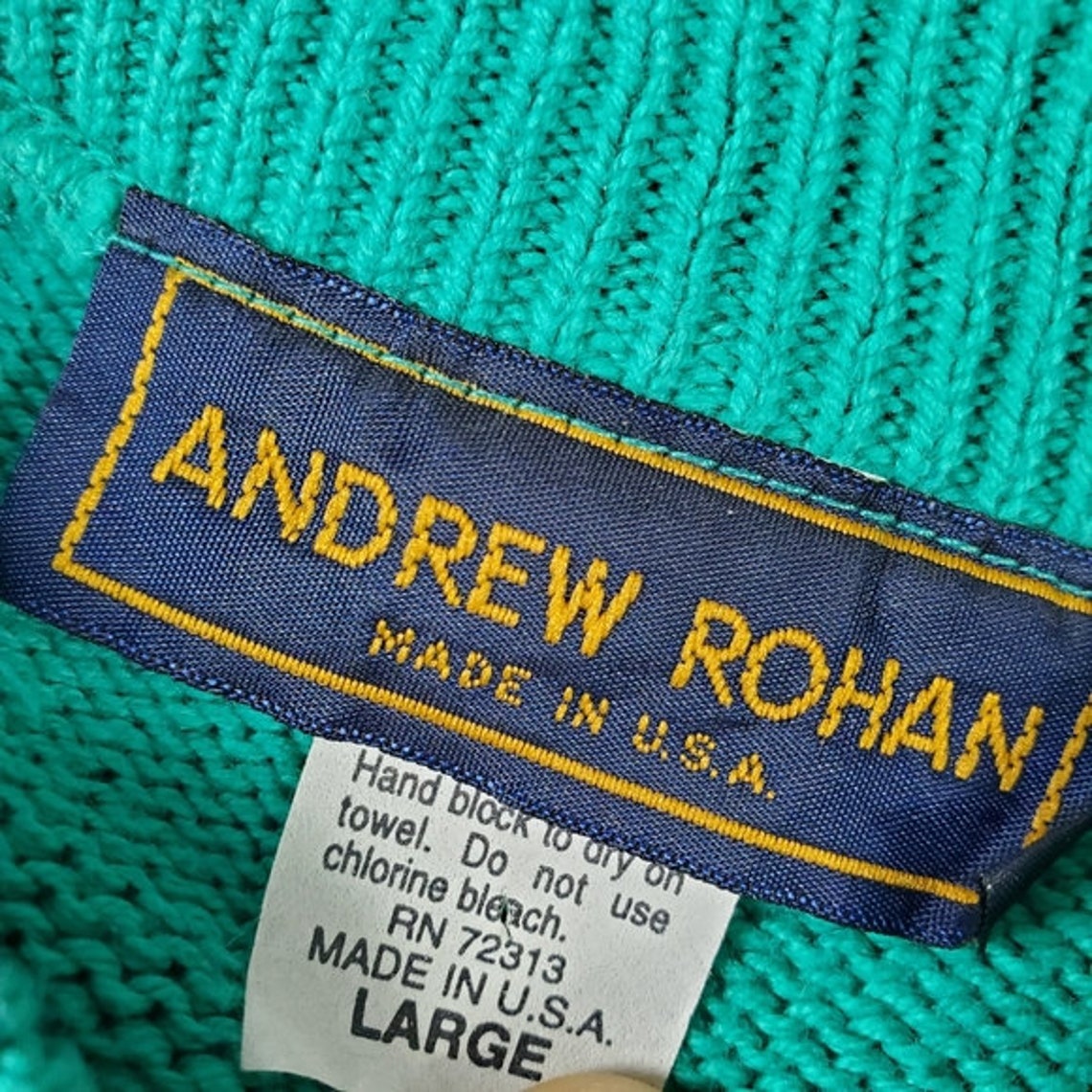 Vintage Andrew Rohan Boating Society Sweater Etsy