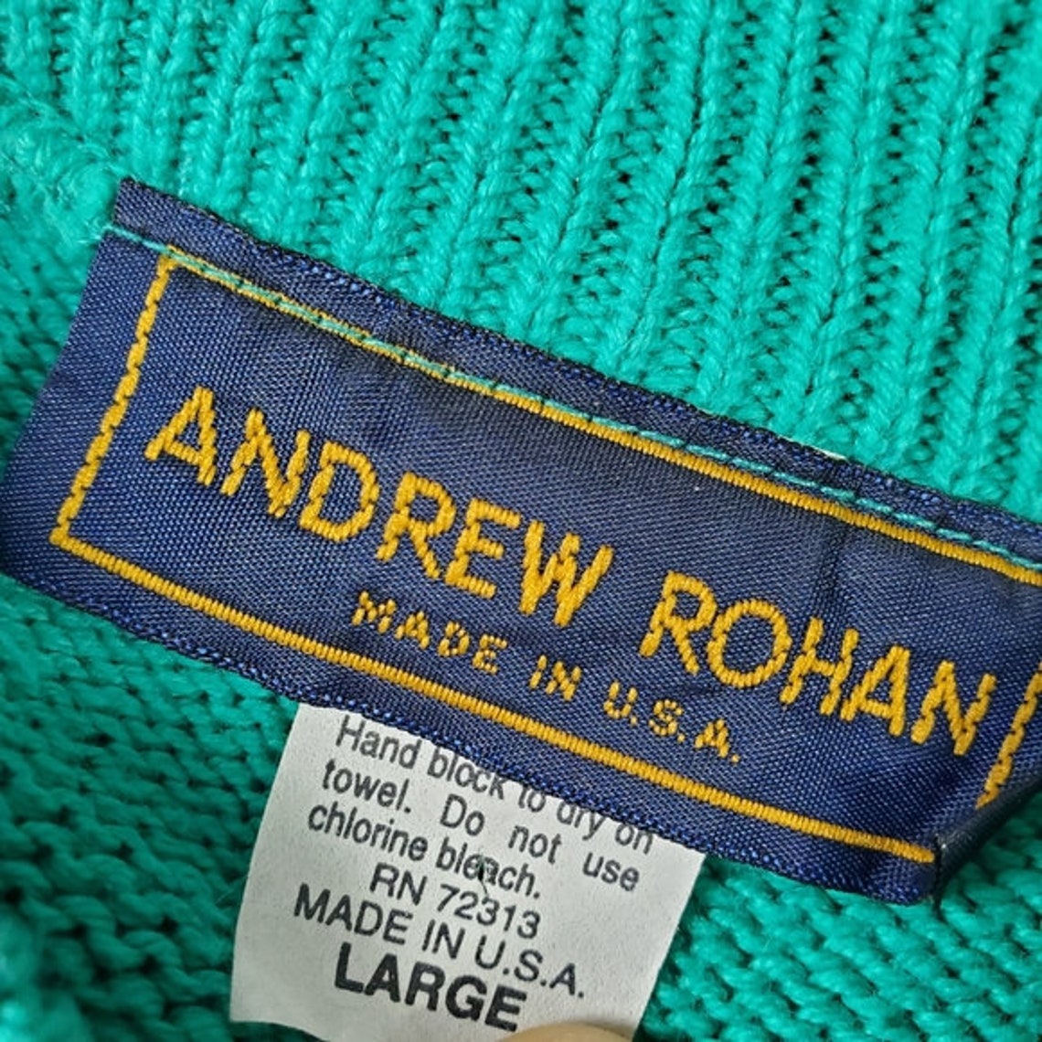 Vintage Andrew Rohan Boating Society Sweater | Etsy