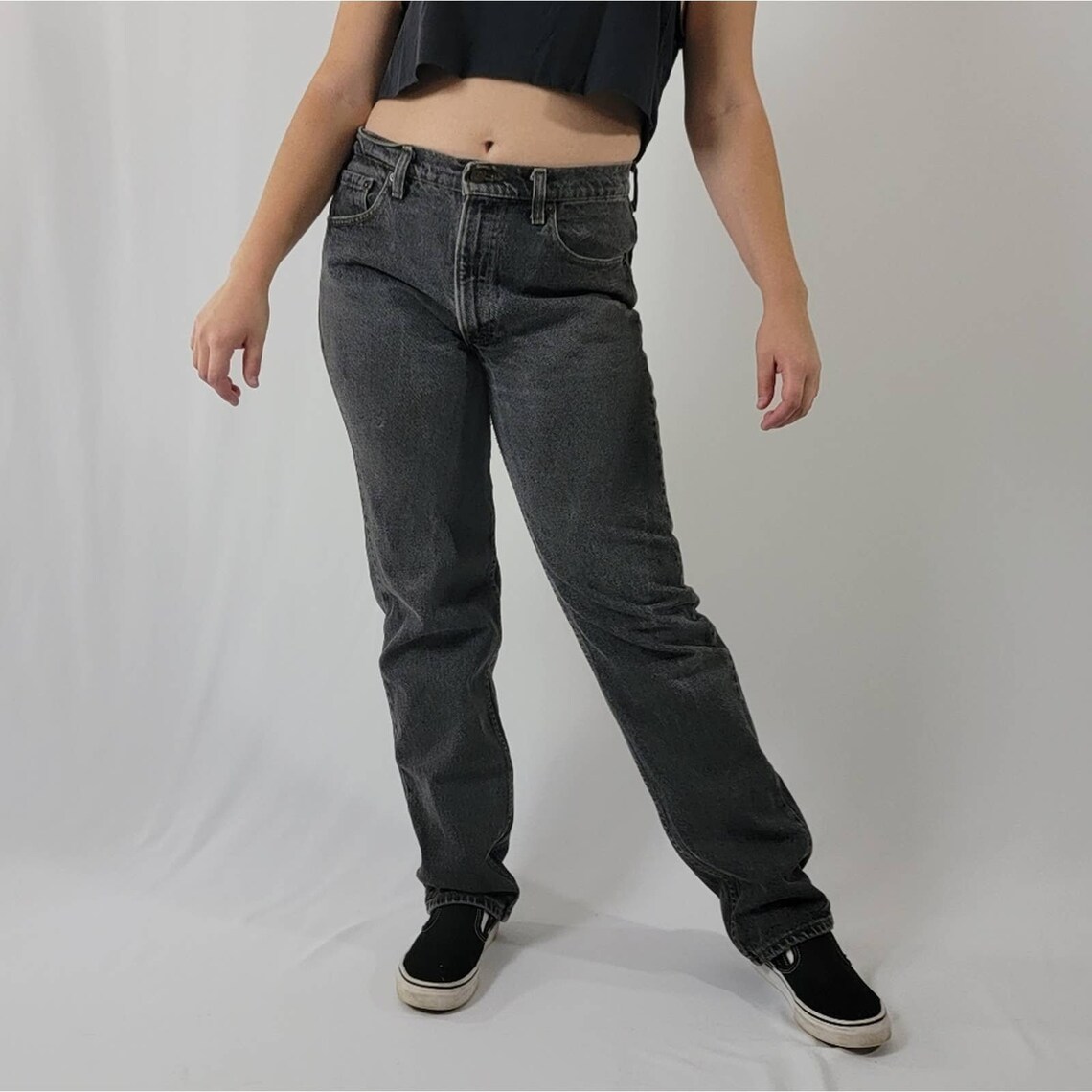 levi wedgie jeans black