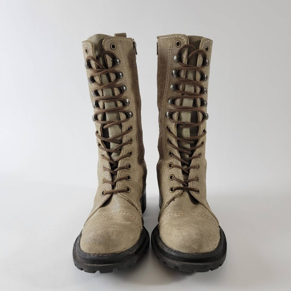 Vintage 90s Grunge Combat Boots Chunky Platform Etsy