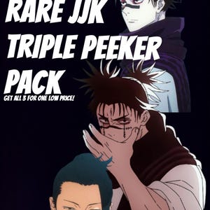 Rare JJK Beloved Villains Triple PACK - Ensemble de voyelles en vinyle premium - 3PK