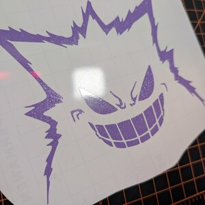 Sinister Gengar Premium Vinyl Aufkleber – 23cm