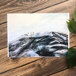 Mountain Print | Art by Anya Toelle | 5 x 7 print | Brooks Range, Alaska | Alaska landscape art | Mountain wall art | Home decor |