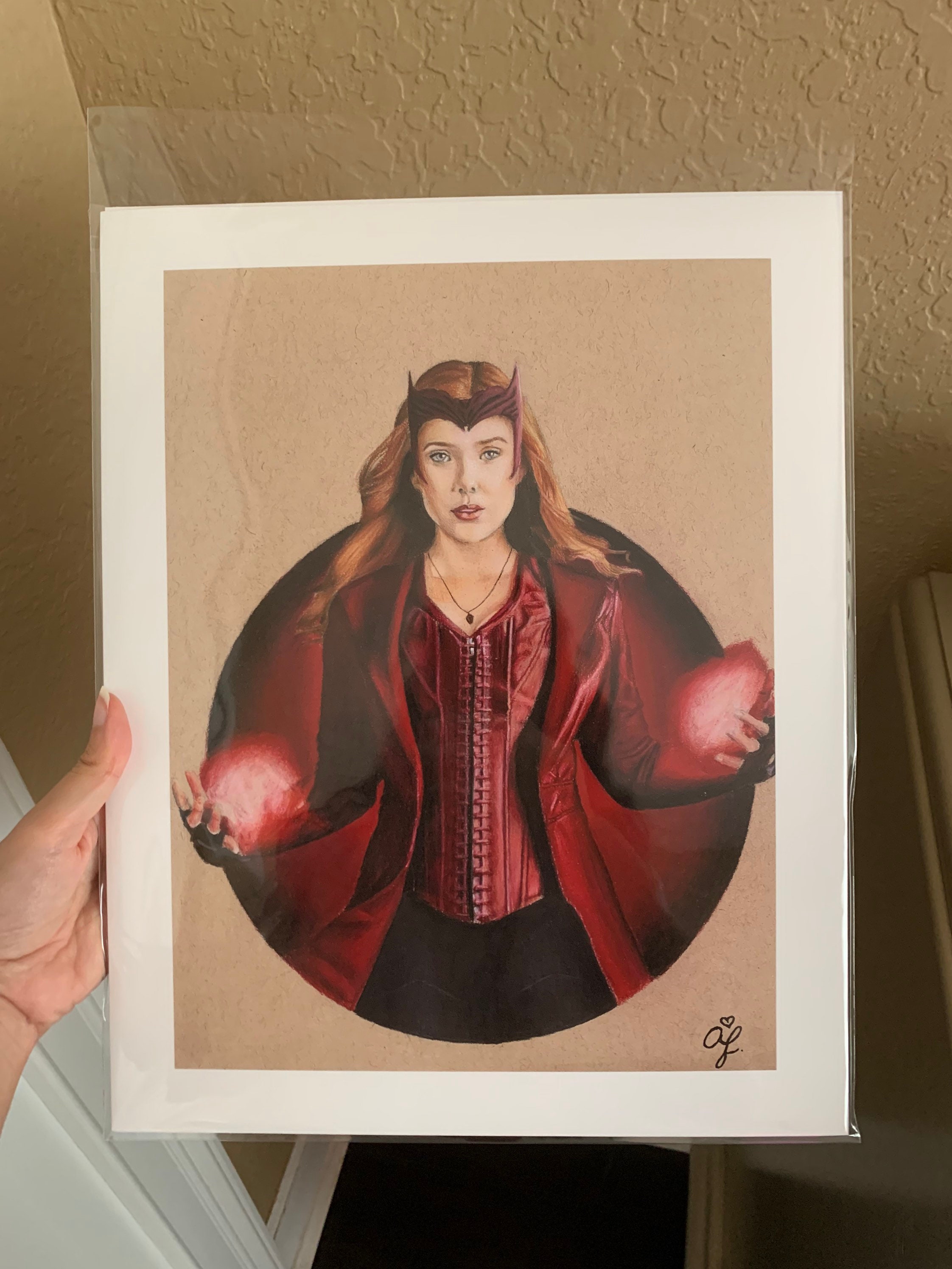 Wanda Maximoff Scarlet Witch Art Print - Etsy