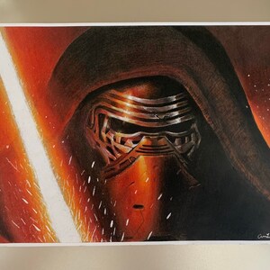 Stampa artistica di Kylo Ren di Star Wars