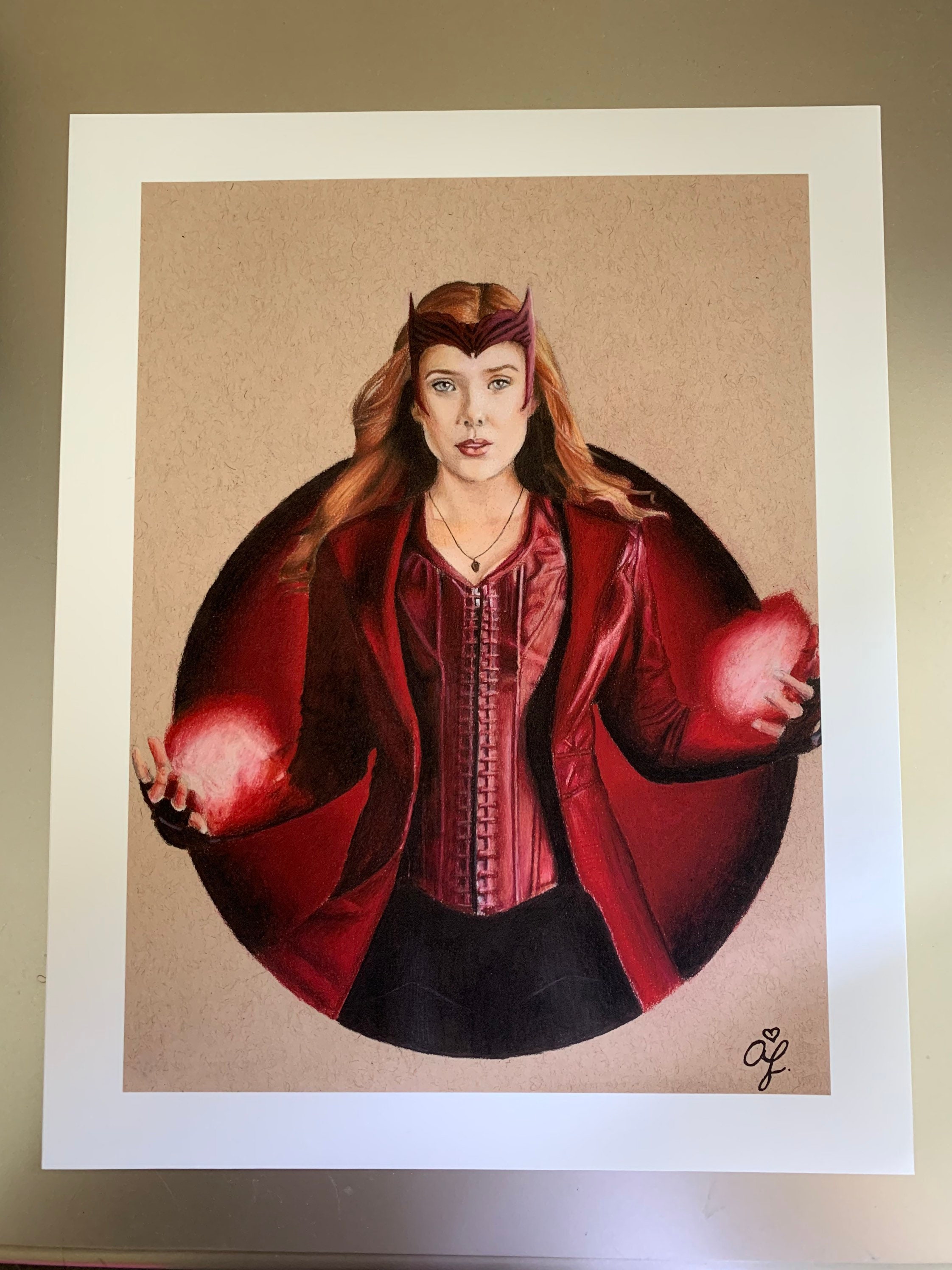 Wanda Maximoff Scarlet Witch Art Print - Etsy