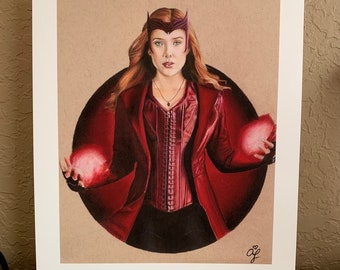 Wanda Maximoff Scarlet Witch art print