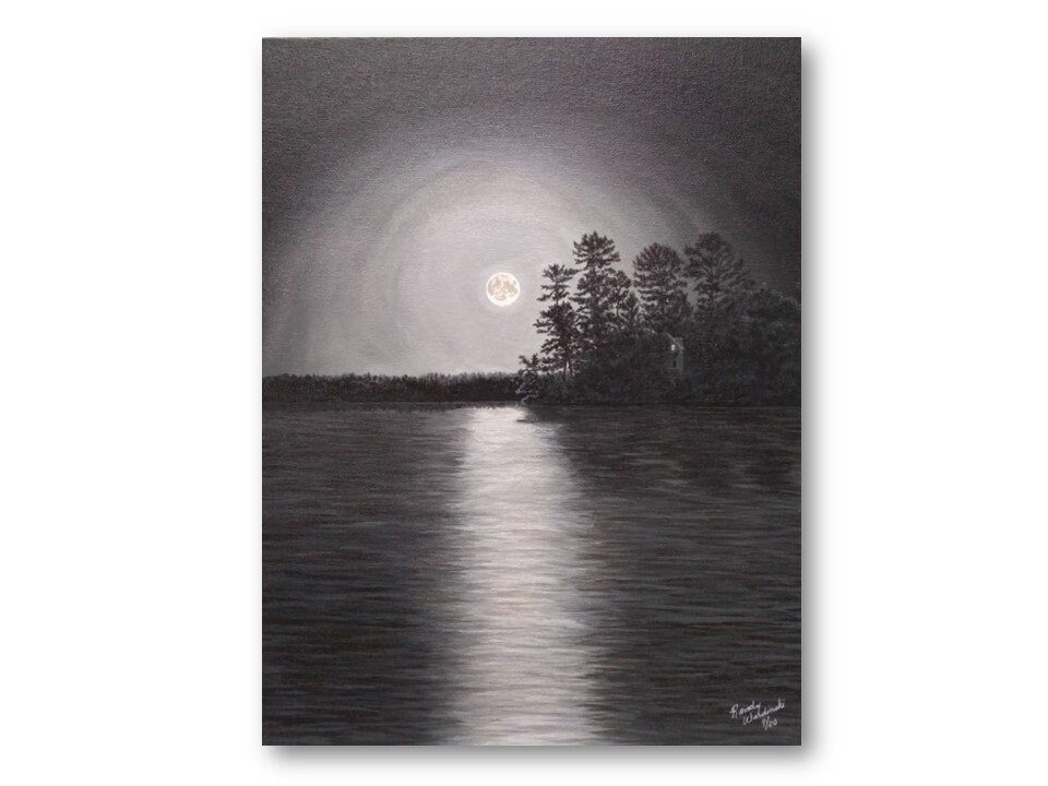 Ghost Island Long Lake Sarona Wisconsin Etsy