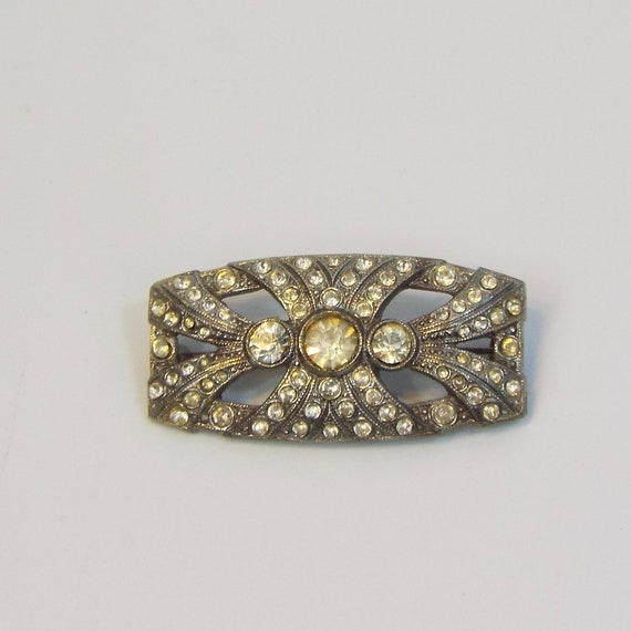 Vintage Silvery Brooch Pin - image 1