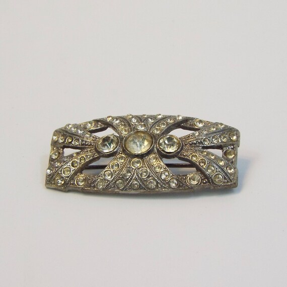 Vintage Silvery Brooch Pin - image 2