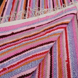 Washable rug, chindi rag rug, housewarming gift image 13