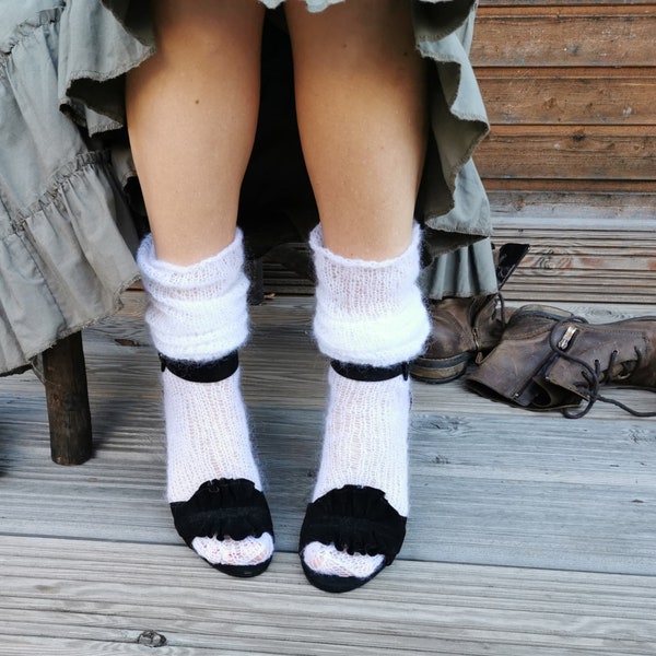 Slouch fluffy socks for womens