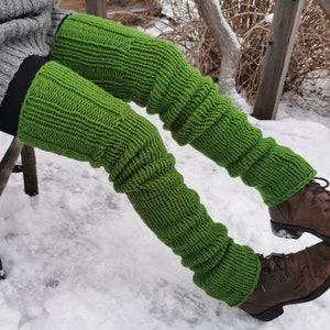 Vegan leg warmers, thigh high, over the knee boot cuffs, vegan gifts image 10