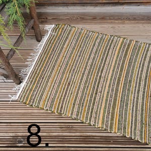 Washable rug, chindi rag rug, housewarming gift 8 = 40x31in/101x80cm