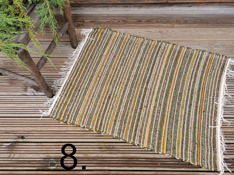 Washable rug, chindi rag rug, housewarming gift 8 = 40x31in/101x80cm