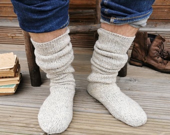 Calzini Per Escursionismo In Lana Stivali Lunghi Donna In Lana - Foto 4