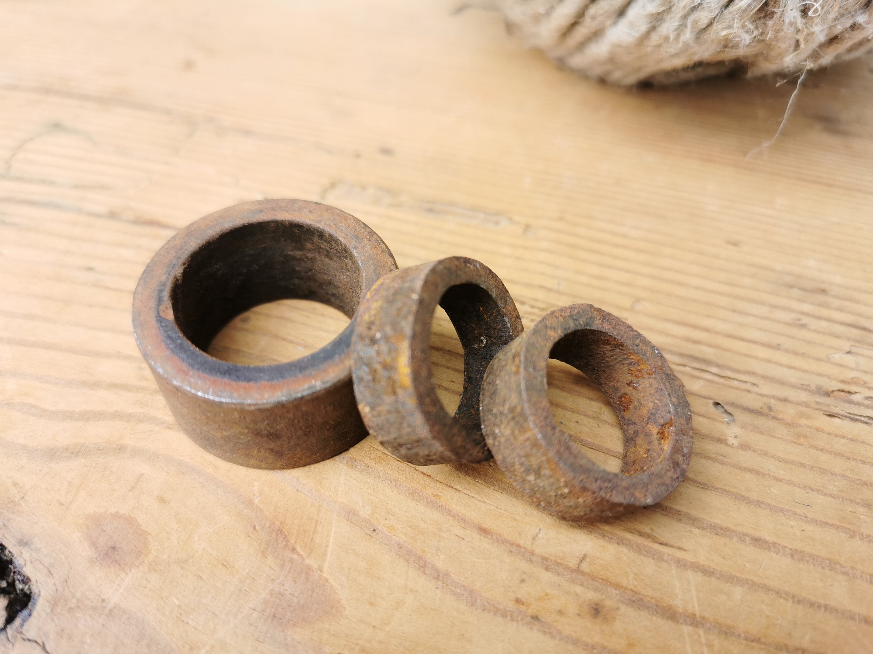 Rusted iron ring rusty metal items for metalcraft Etsy