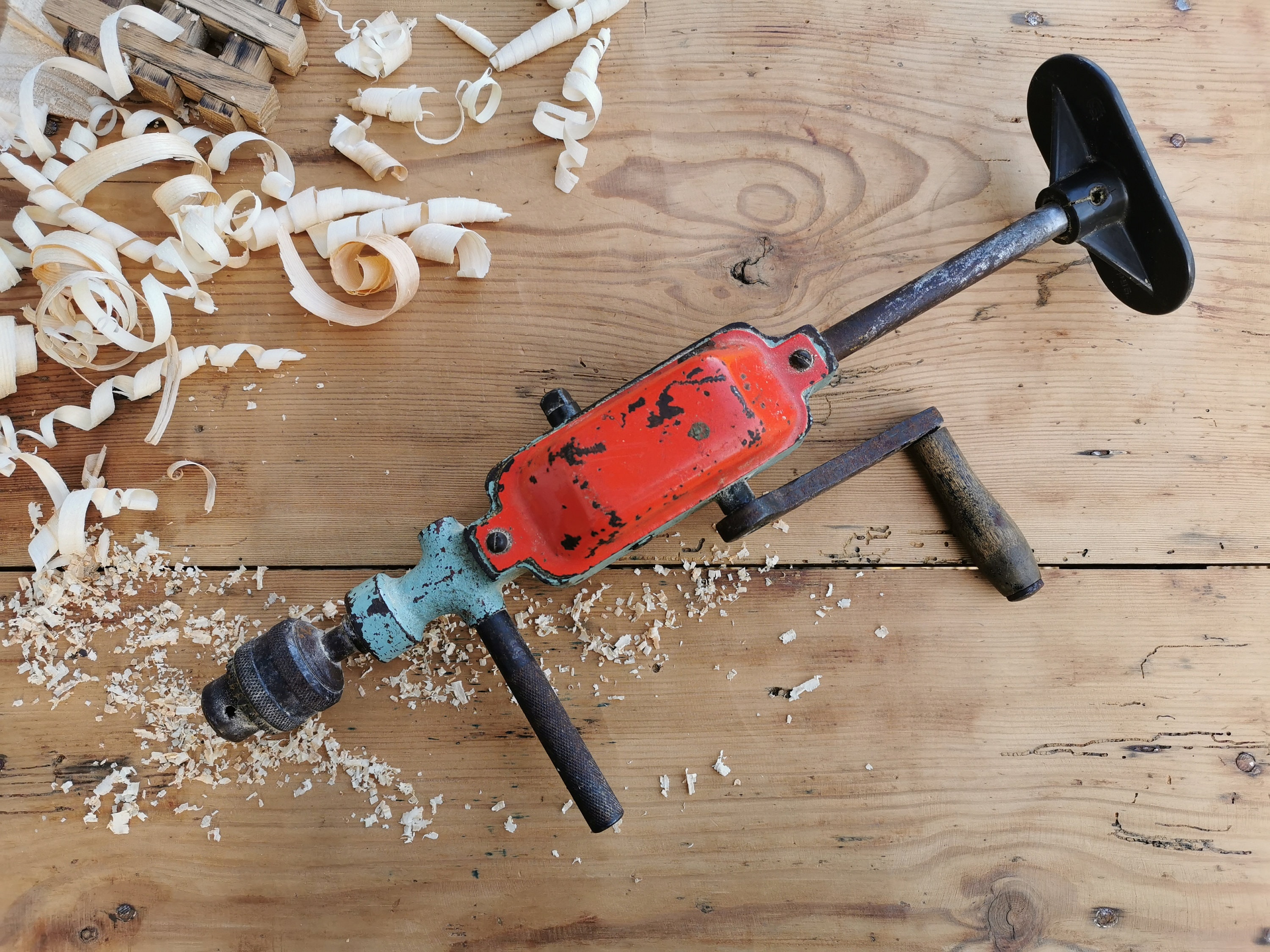 Manual Hand Crank Drill