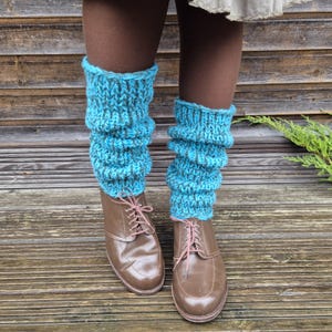 Chevilles tricotées en laine : bas de jambes pour femmes