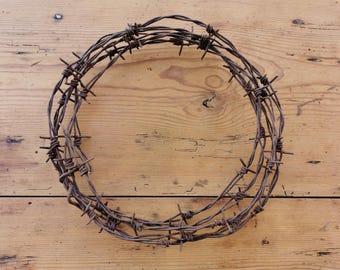 Rusty barbed wire