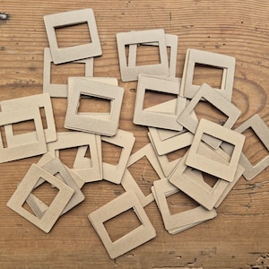 Supports de diapositives en carton pour l'art éphémère, le junkjournaling, le scrapbooking, le collage